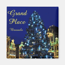 Weihnachten in Brüssel, Belgien Magnet
