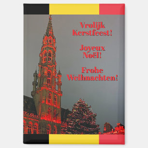 Weihnachten in Brüssel, Belgien Reise Magnet