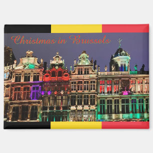 Weihnachten in Brüssel, Belgien Reise Magnet