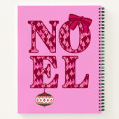 WEIHNACHTEN in Burgund Weihnachtsbaumen Rezept Buc Notizblock (Rückseite)