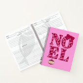 WEIHNACHTEN in Burgund Weihnachtsbaumen Rezept Buc Notizblock (Innenseite)