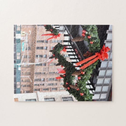 Weihnachten in Carnegie Hall Midtown Manhattan NYC Puzzle (Horizontal)