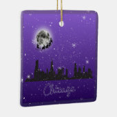 Weihnachten in Chicago, Illinois Keramikornament (Rechts)