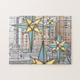 Weihnachten in Columbus Circle Holiday Stars NYC Puzzle