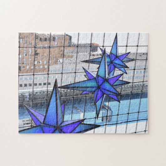 Weihnachten in Columbus Circle Holiday Stars NYC Puzzle (Horizontal)