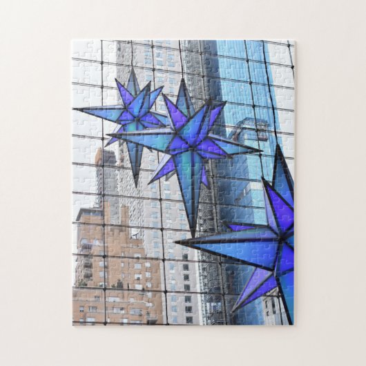 Weihnachten in Columbus Circle Holiday Stars NYC Puzzle (Vertikal)