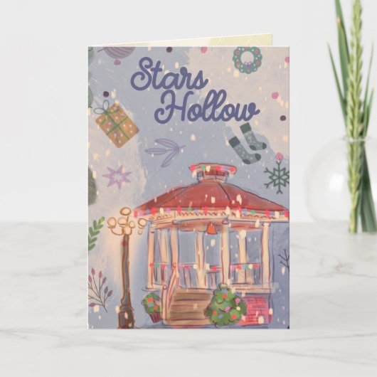 Weihnachten in Connecticut Grußkarte (Vorderseite)