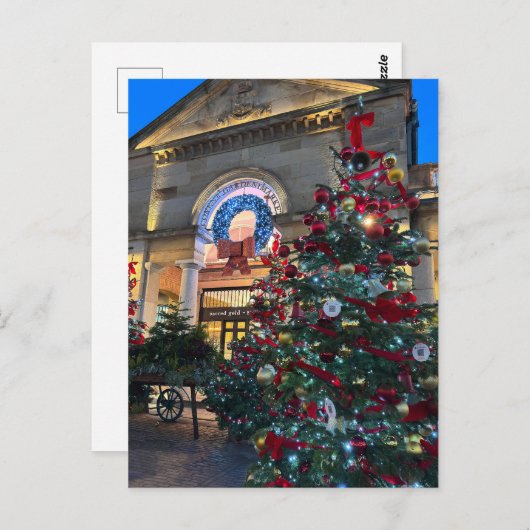 Weihnachten in Covent Garden, London, Großbritanni Postkarte (Vorne/Hinten)