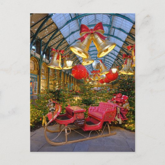 Weihnachten in Covent Garden, London, Großbritanni Postkarte (Vorderseite)