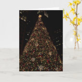 Weihnachten in Daley Plaza Chicago | Blank Karte (Gelbe Blume)