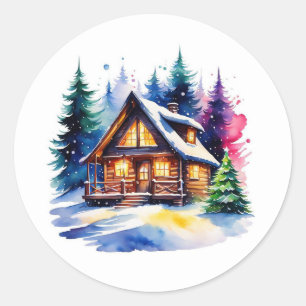 Weihnachten in den Forest Stickers