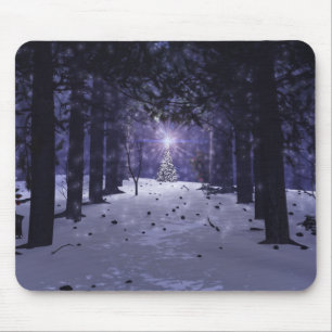 Weihnachten in den Kiefern-Mauspad Mousepad