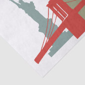 Weihnachten in den New Yorker Gebäude Seidenpapier (Detail)