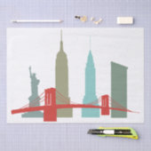 Weihnachten in den New Yorker Gebäude Seidenpapier (Handwerk)