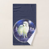 Weihnachten in den Pyrenäen Badhandtuch Set (Handtuch)