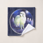 Weihnachten in den Pyrenäen Badhandtuch Set (Waschlappen)