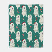 Weihnachten in den Pyrenäen Fleecedecke (Vorderseite)