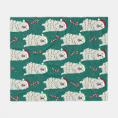 Weihnachten in den Pyrenäen Fleecedecke (Vorderseite (Horizontal))