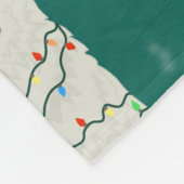 Weihnachten in den Pyrenäen Fleecedecke (Ecke)