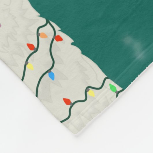 Weihnachten in den Pyrenäen Fleecedecke (Ecke)