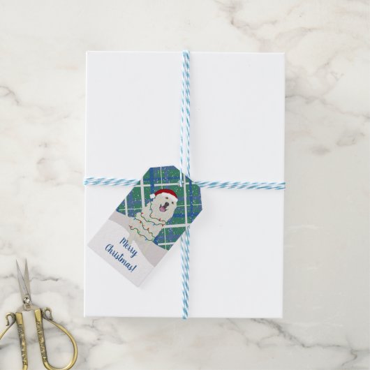 Weihnachten in den Pyrenäen Geschenkanhänger (Mit Garn)