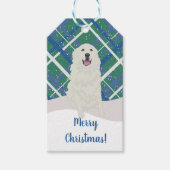 Weihnachten in den Pyrenäen Geschenkanhänger (Vorderseite)