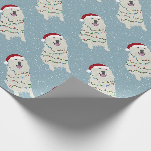 Weihnachten in den Pyrenäen Geschenkpapier (Ecke)