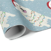 Weihnachten in den Pyrenäen Geschenkpapier (Rolleneckpunkt)