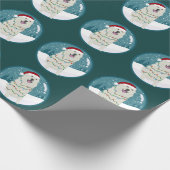 Weihnachten in den Pyrenäen  Geschenkpapier (Ecke)