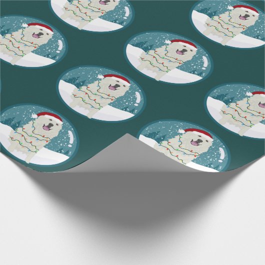 Weihnachten in den Pyrenäen  Geschenkpapier (Ecke)