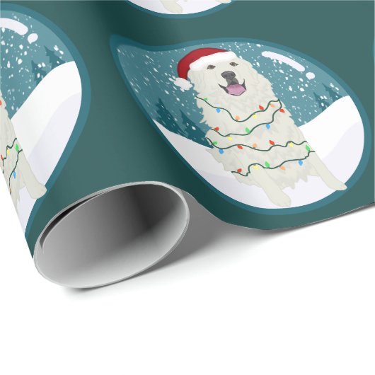 Weihnachten in den Pyrenäen Geschenkpapier (Rolleneckpunkt)