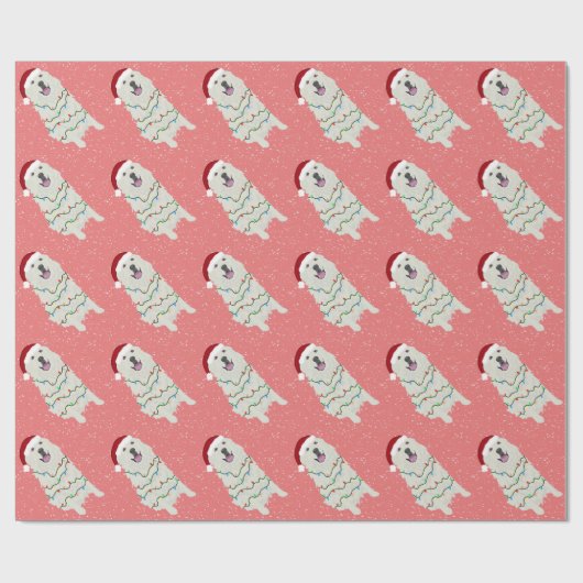 Weihnachten in den Pyrenäen Geschenkpapier (Flach)