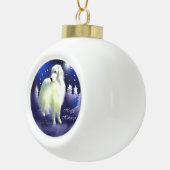 Weihnachten in den Pyrenäen Keramik Kugel-Ornament (Rechts)