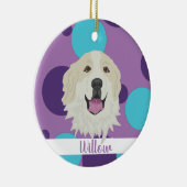 Weihnachten in den Pyrenäen Keramik Ornament (Rechts)