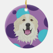 Weihnachten in den Pyrenäen Keramik Ornament (Hinten)