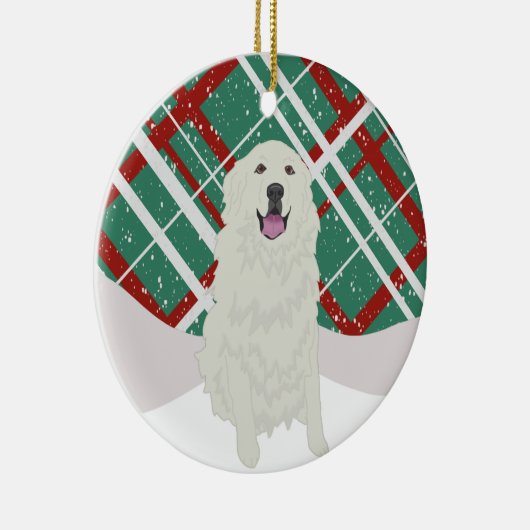 Weihnachten in den Pyrenäen Keramik Ornament (Rechts)