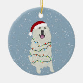 Weihnachten in den Pyrenäen Keramik Ornament (Vorne)