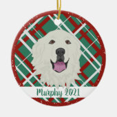 Weihnachten in den Pyrenäen Keramik Ornament (Vorne)