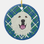 Weihnachten in den Pyrenäen Keramik Ornament (Hinten)