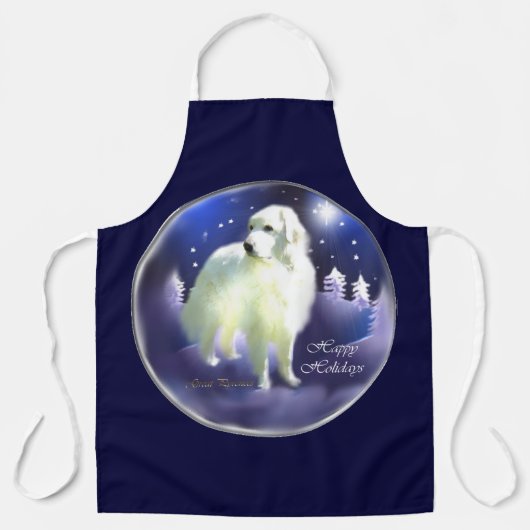 Weihnachten in den Pyrenäen Schürze (Vorderseite)