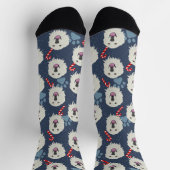 Weihnachten in den Pyrenäen Socken (Oben)