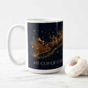 Weihnachten in den Sternen Santas Schlitten Kaffeetasse