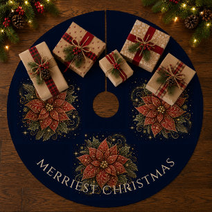 Weihnachten in den Sternen   Weihnachtsstern Fleece Weihnachtsbaumdecke