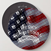 Weihnachten in den USA: Eine Feier der Freiheit Button (Vorne & Hinten)