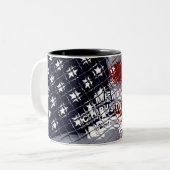 Weihnachten in den USA: Eine Feier der Freiheit Zweifarbige Tasse (Vorderseite Links)