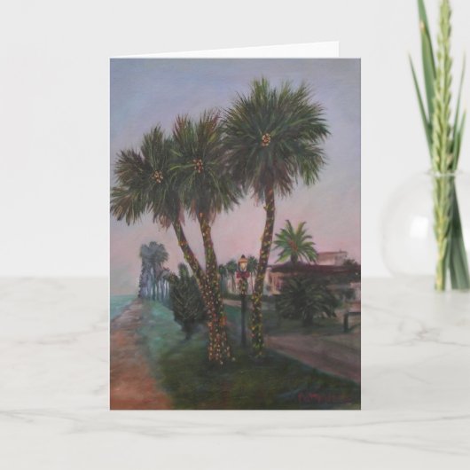 WEIHNACHTEN in der ALTEN FLORIDA-Gruß-Karte (Vorderseite)