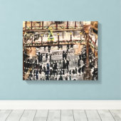 Weihnachten in der Arkade von Willowcatdesigns Leinwanddruck (Insitu (Holzboden))