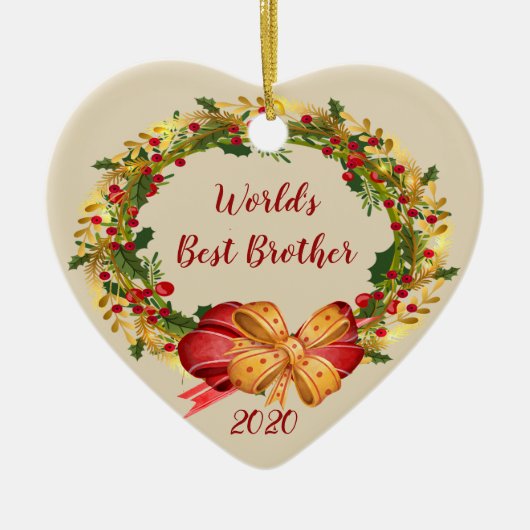Weihnachten in der Brother Antiquitätenwelt Keramik Ornament (Vorne)