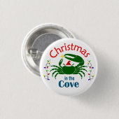 Weihnachten in der Bucht Kleiner Knopf Button (Vorne & Hinten)