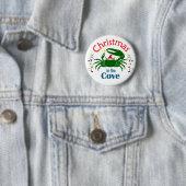 Weihnachten in der Bucht Mittelgroßer Knopf Button (Beispiel)
